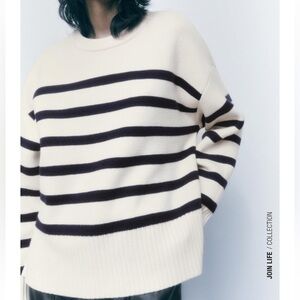 Zara Striped knit sweater